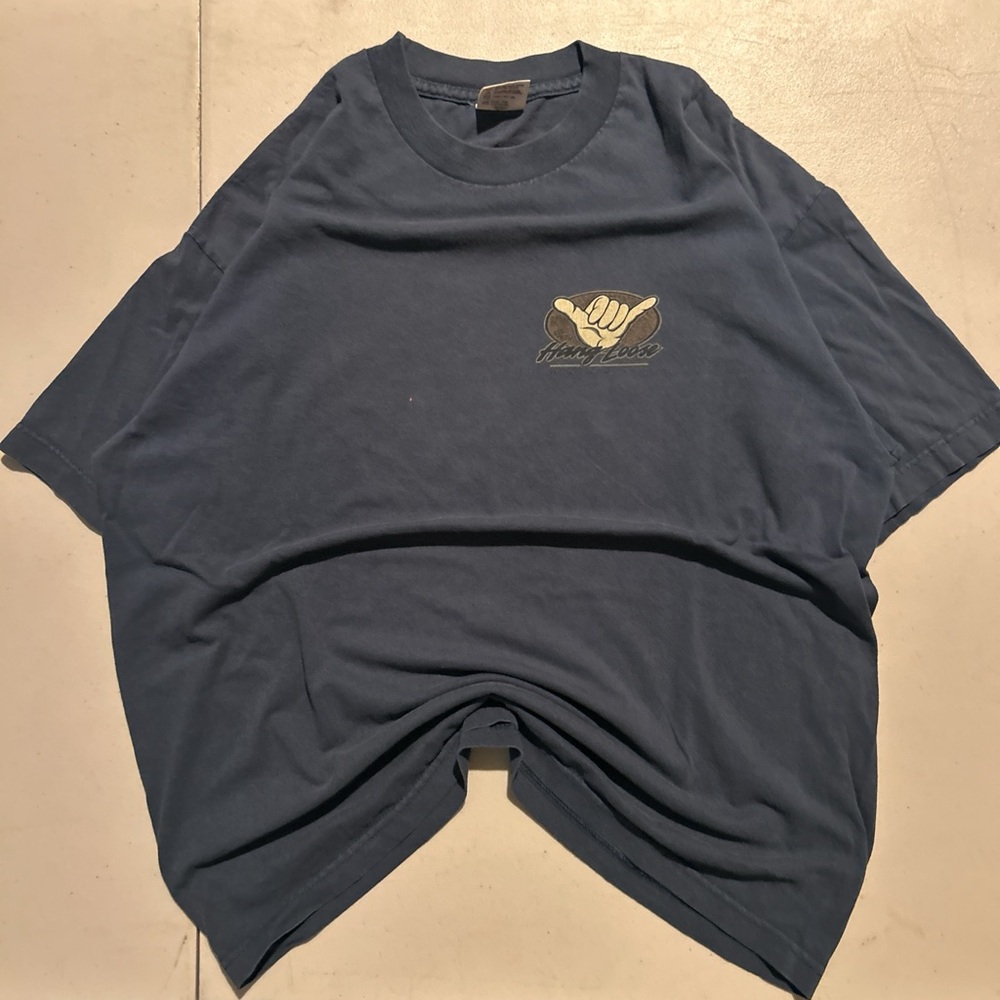 Hang Loose Blue Short Sleeve Tee Shirt